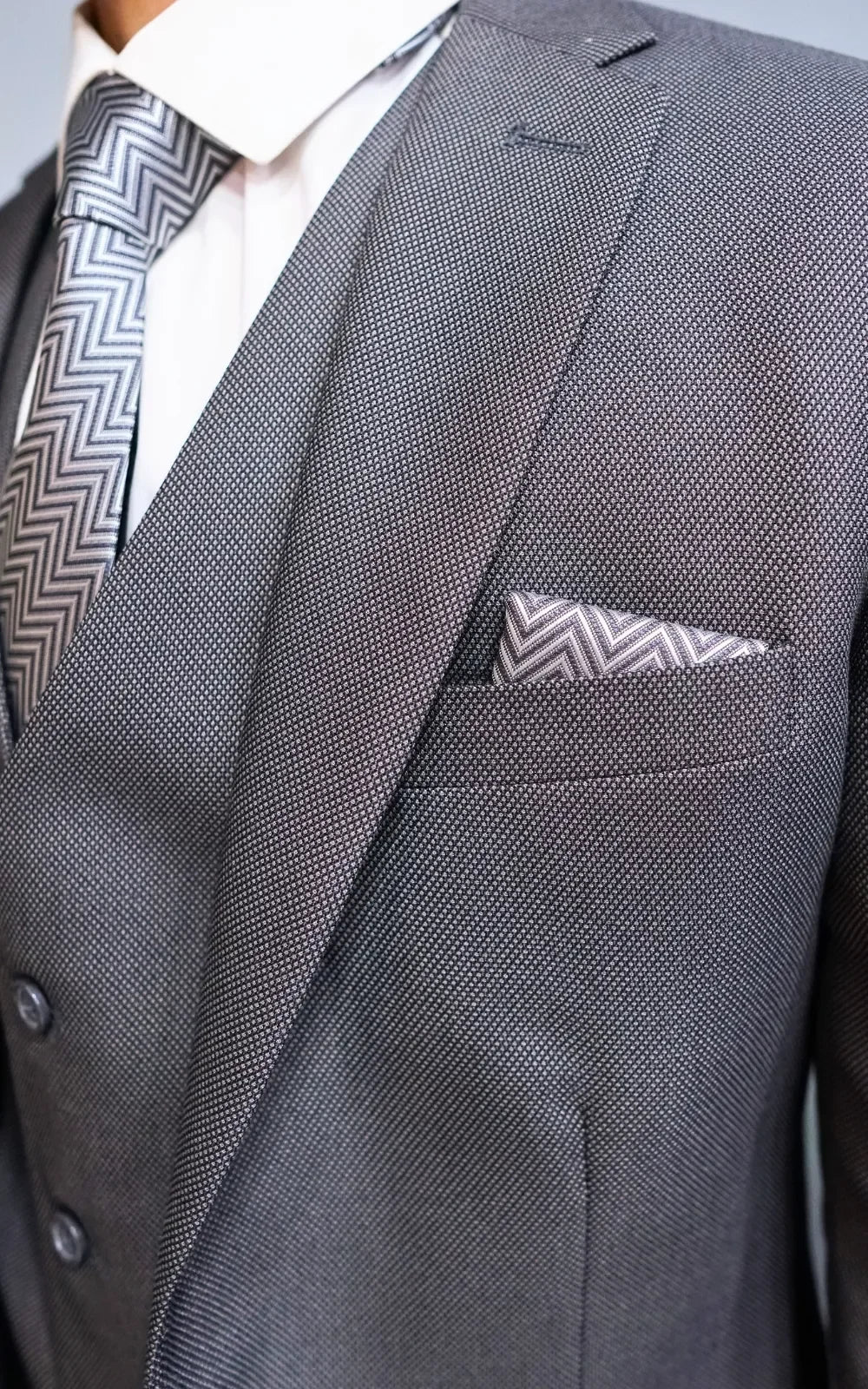 Charcoal Grey Three Piece Suit