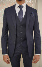 Navy Blue Three Piece Suit