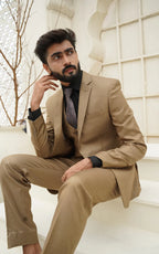 Imperial Sandstone Three-Piece Suit