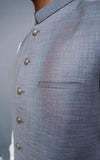 Smoke Grey Tropical Suiting Waistcoat