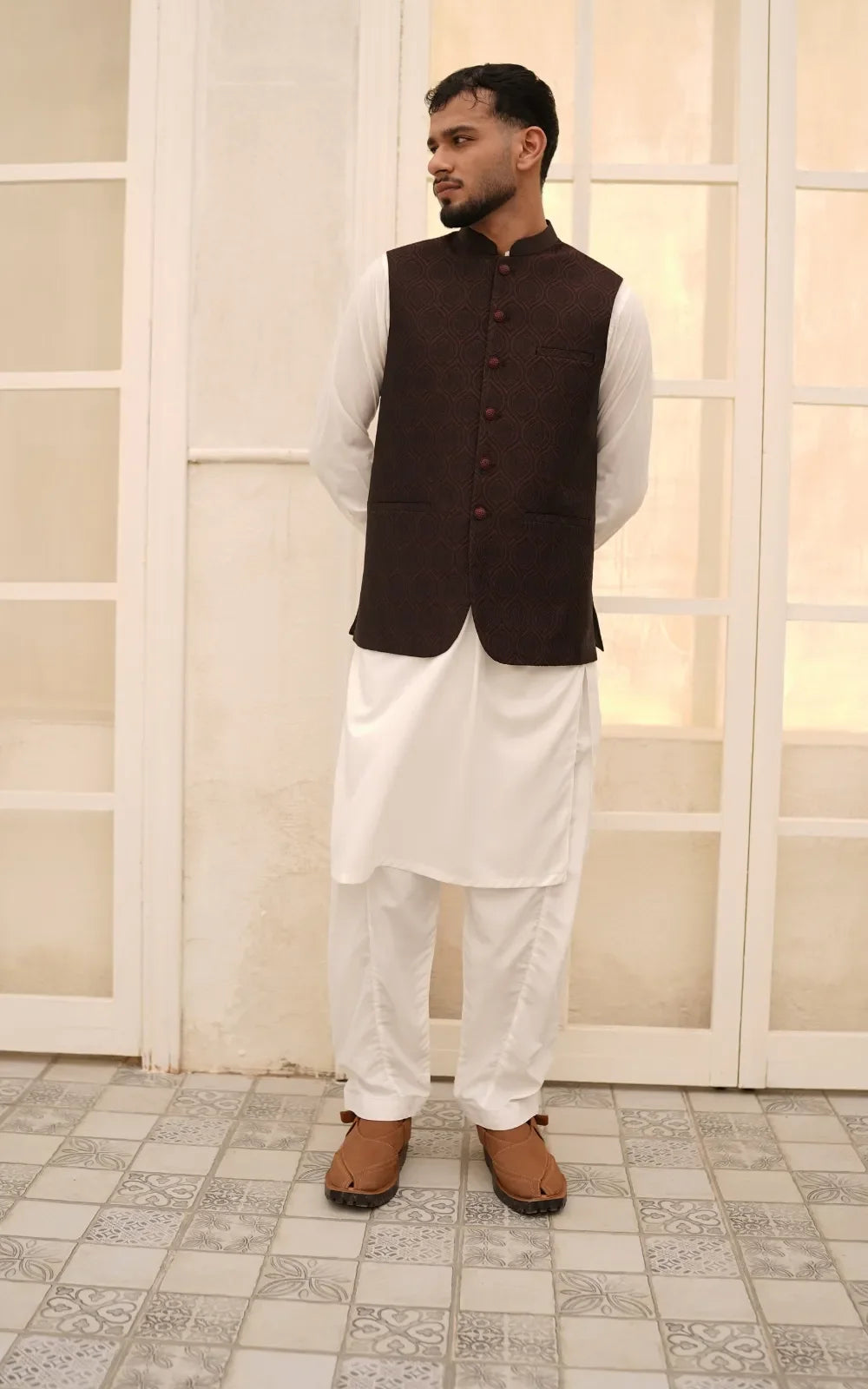 Dark Maroon Waistcoat
