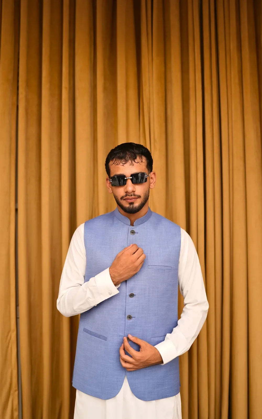 Sky Blue Waistcoat