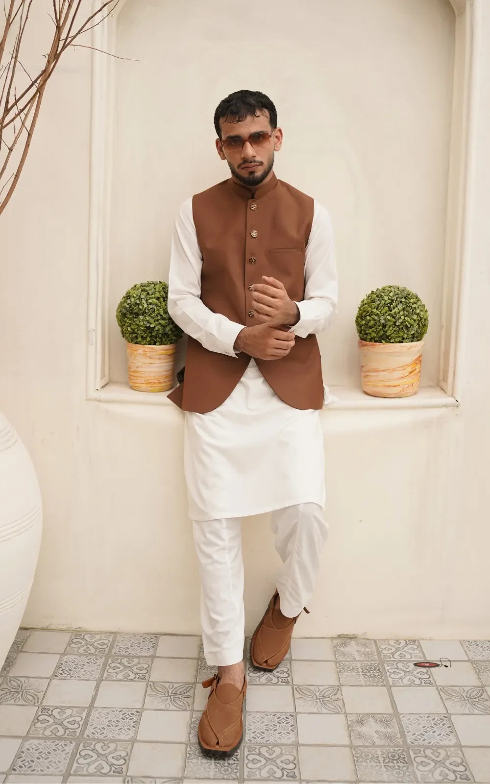 Coffee Brown Waistcoat