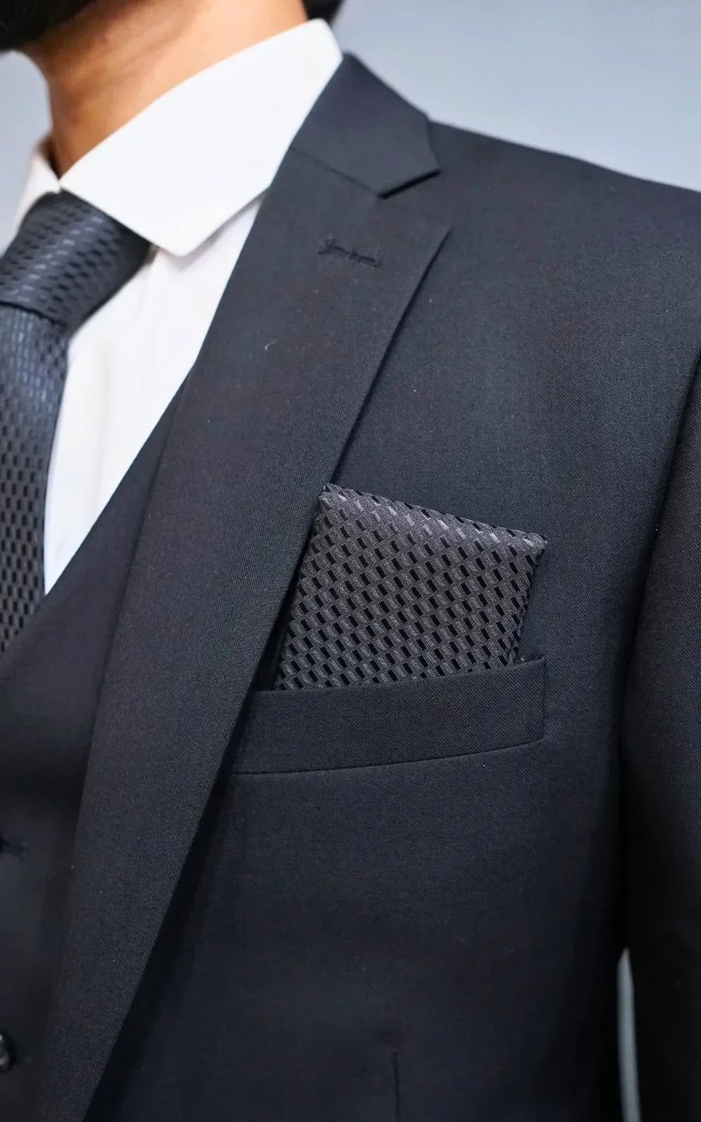 Black Three Piece Suit