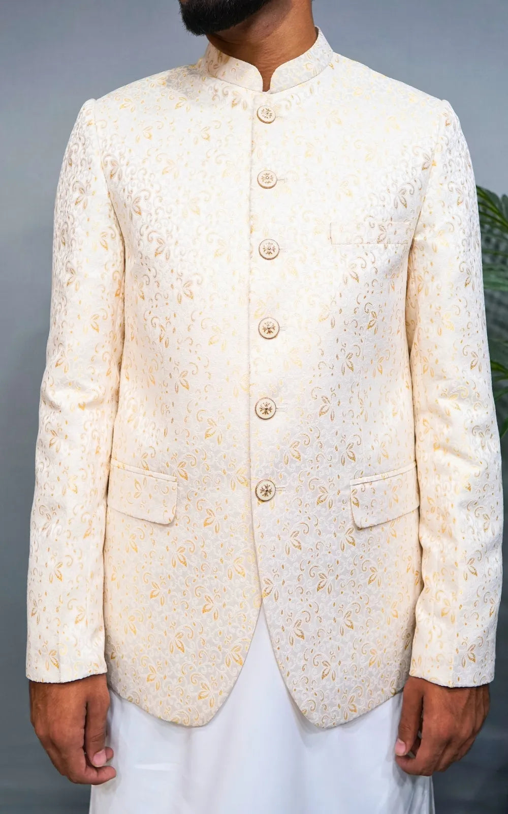 Cream & Gold Prince Coat