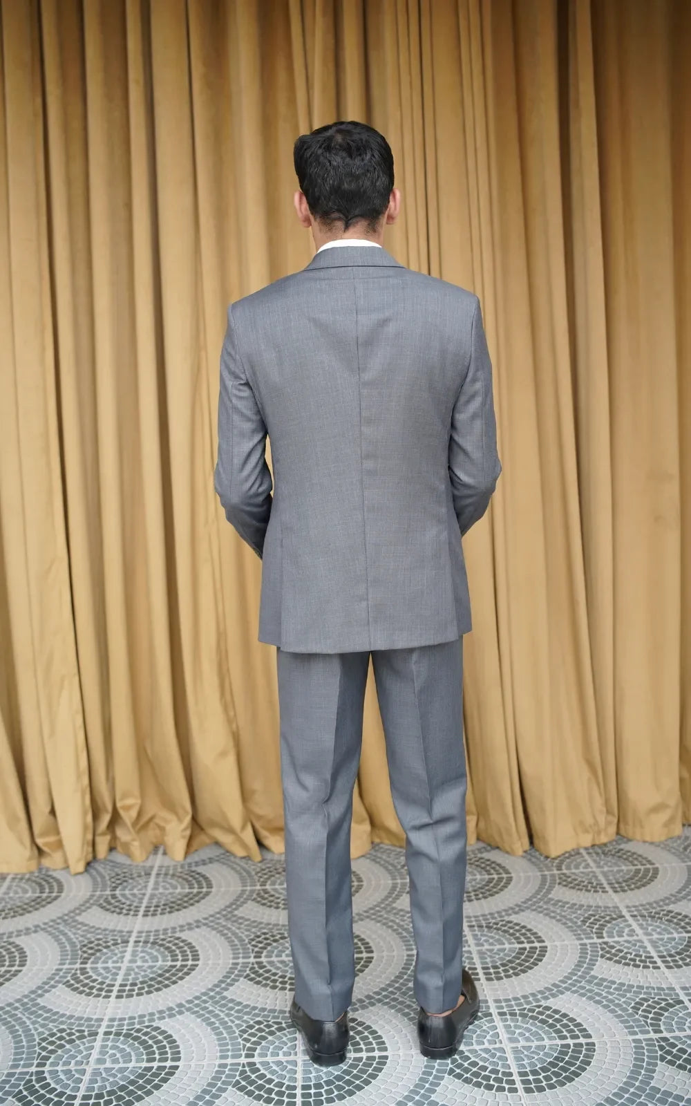 Grey Double Breasted Suit
