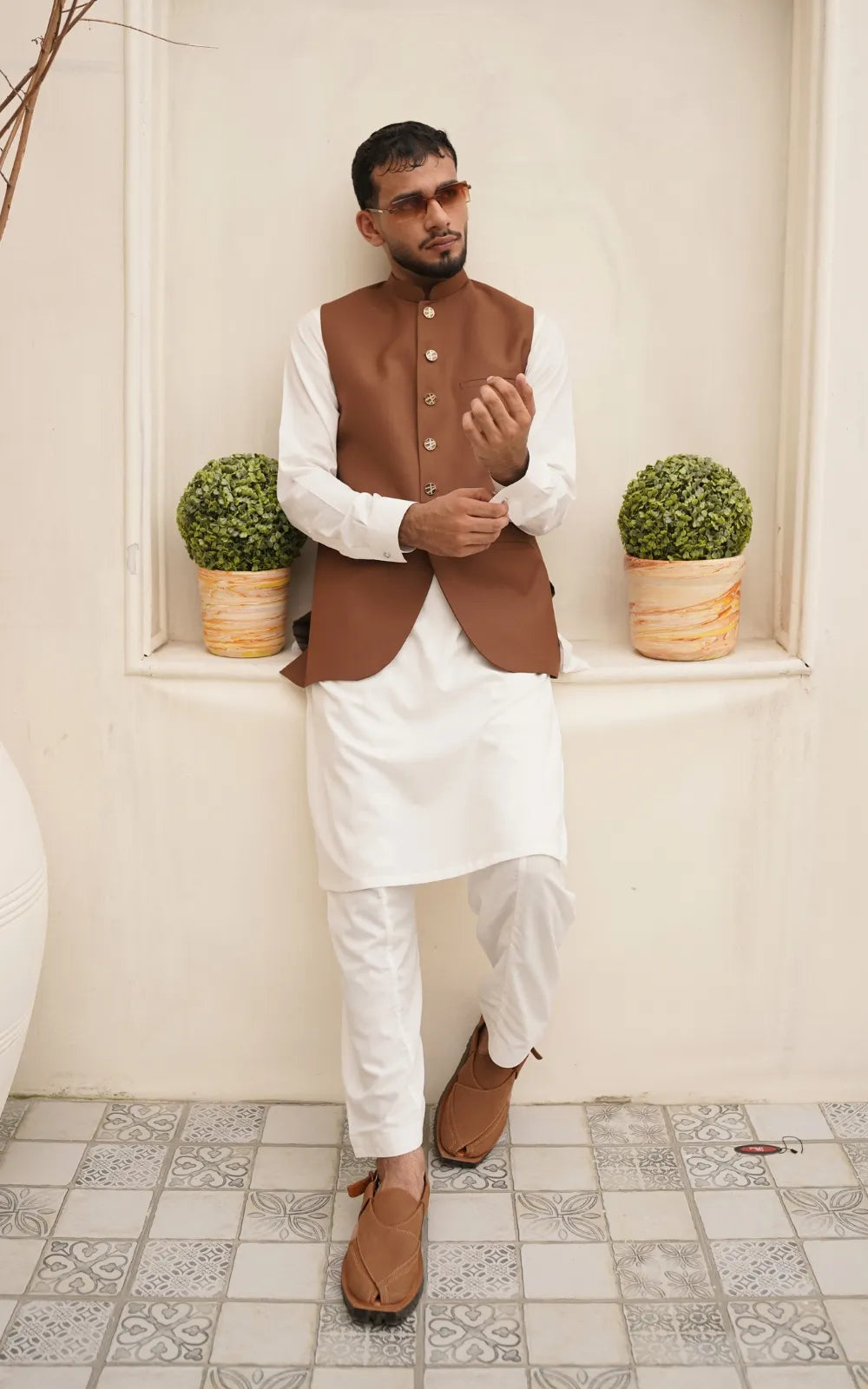 Coffee Brown Waistcoat