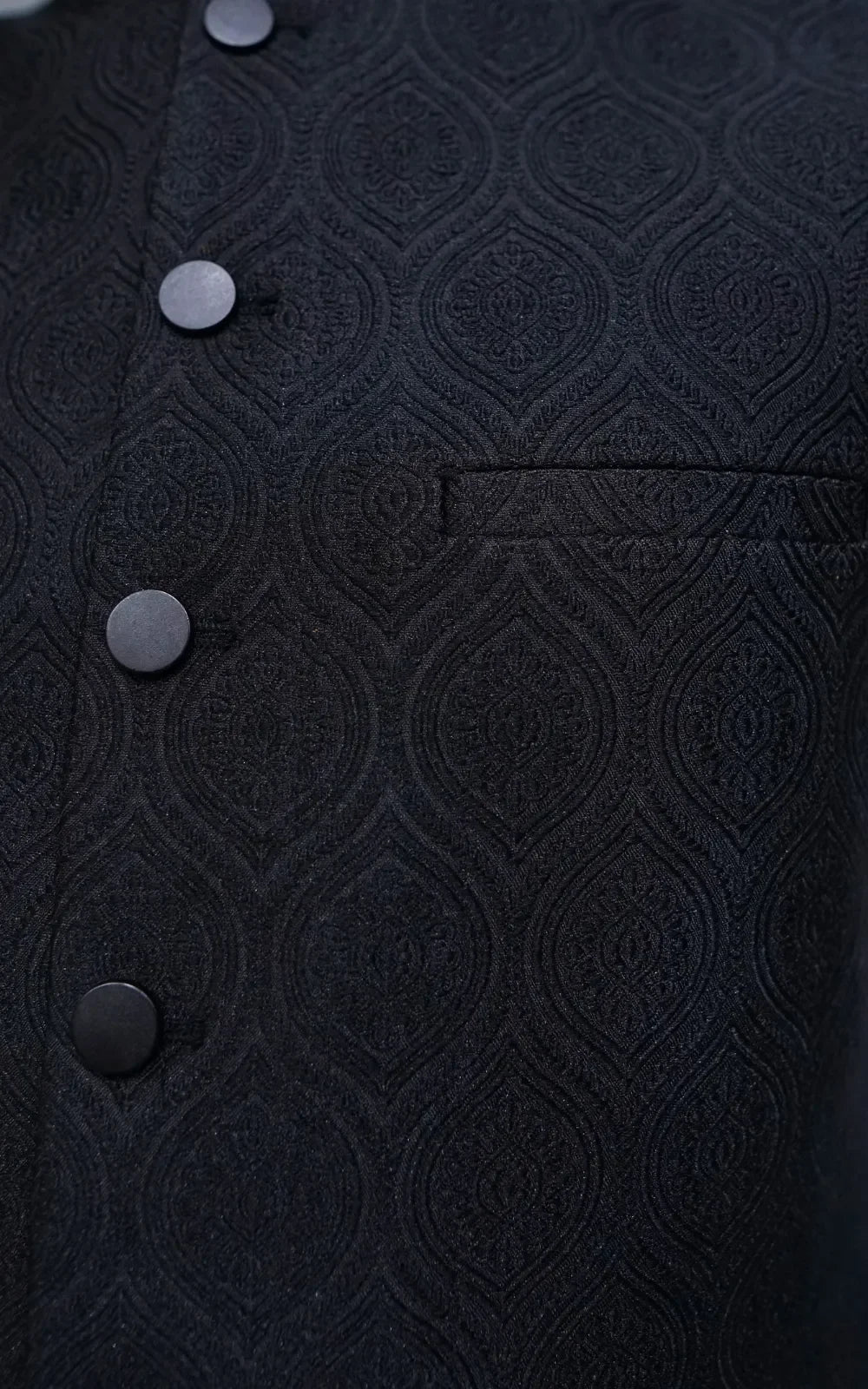 Bottle Green Patterned Waistcoat