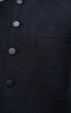 Bottle Green Patterned Waistcoat