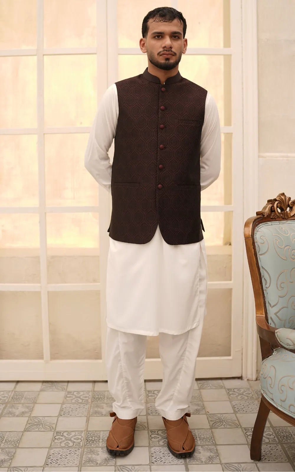 Dark Maroon Waistcoat