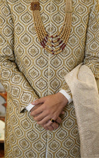 Royal Gold Embroidered Sherwani