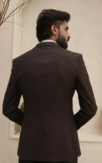 Dark Brown Three Piece Suit