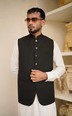 Matte Black Waistcoat
