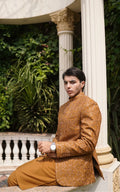 Embroidered Prince Coat with Traditional Suit