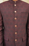 Self Embossed Jamawar Coat