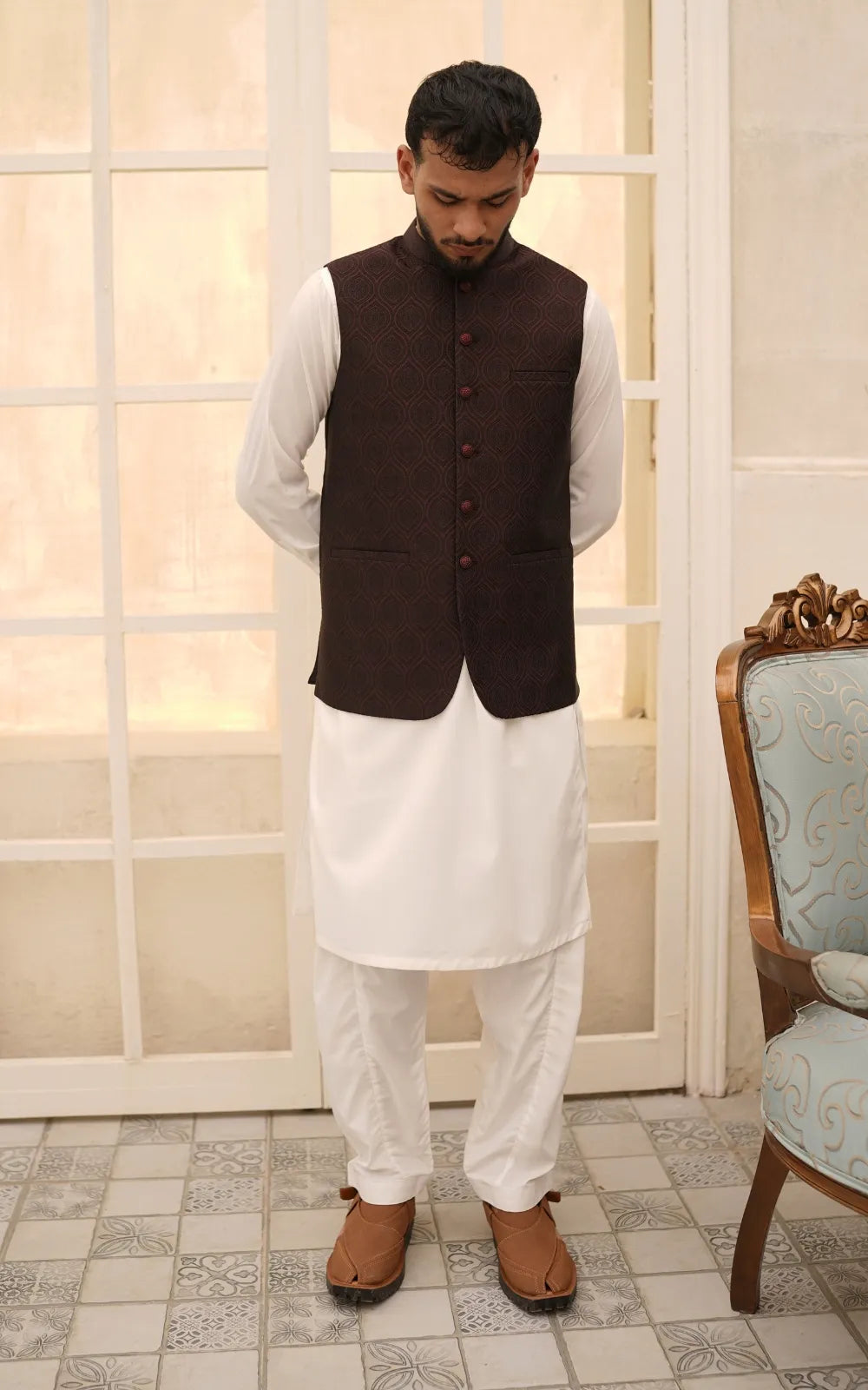 Dark Maroon Waistcoat