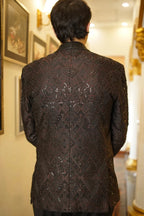 Imperial Noir Hand-Embellished Tuxedo Suit