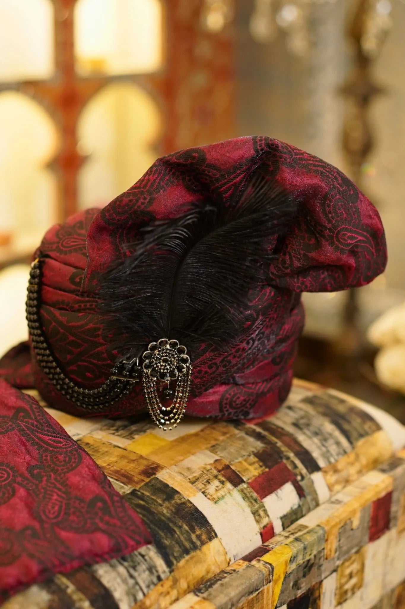 Imperial Noir Hand-Embroidered Black Sherwani – Complete Royal Groom Set