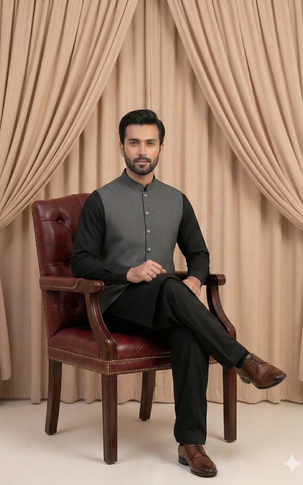 Steel Shadow Grey Waistcoat