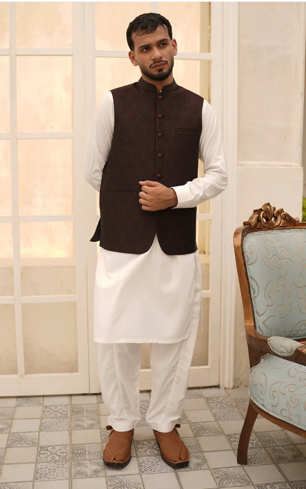 Dark Maroon Waistcoat