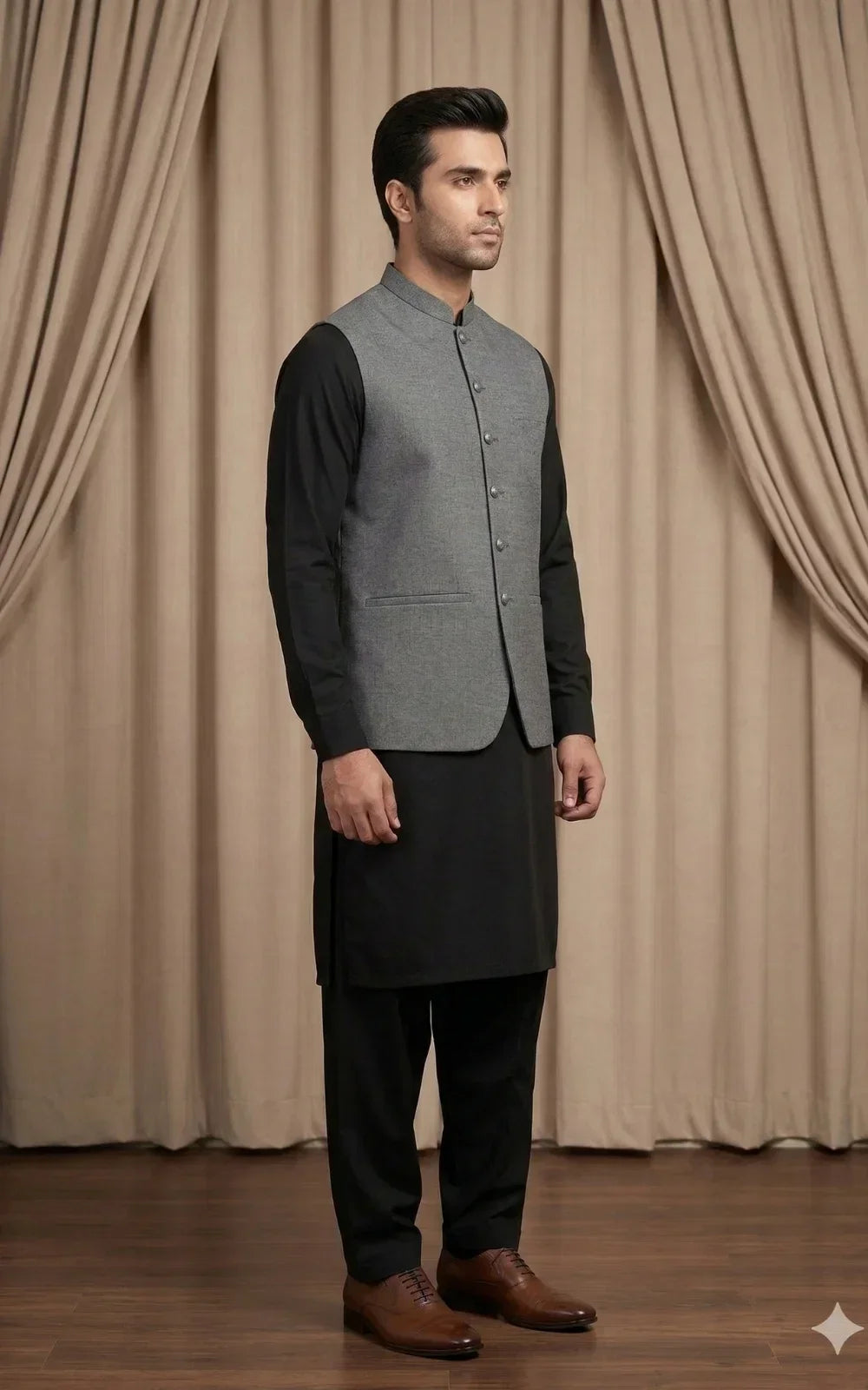 Stone Grey Waistcoat