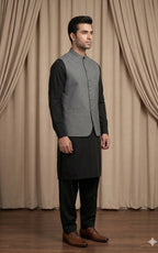 Stone Grey Waistcoat