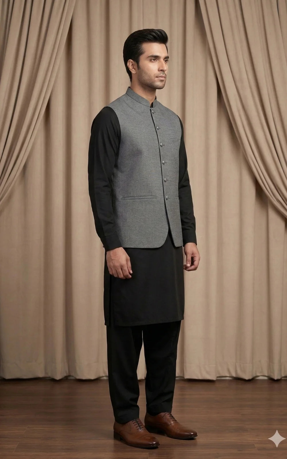 Stone Grey Waistcoat