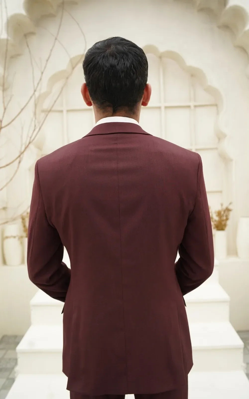 Burgundy Double Breasted Suit