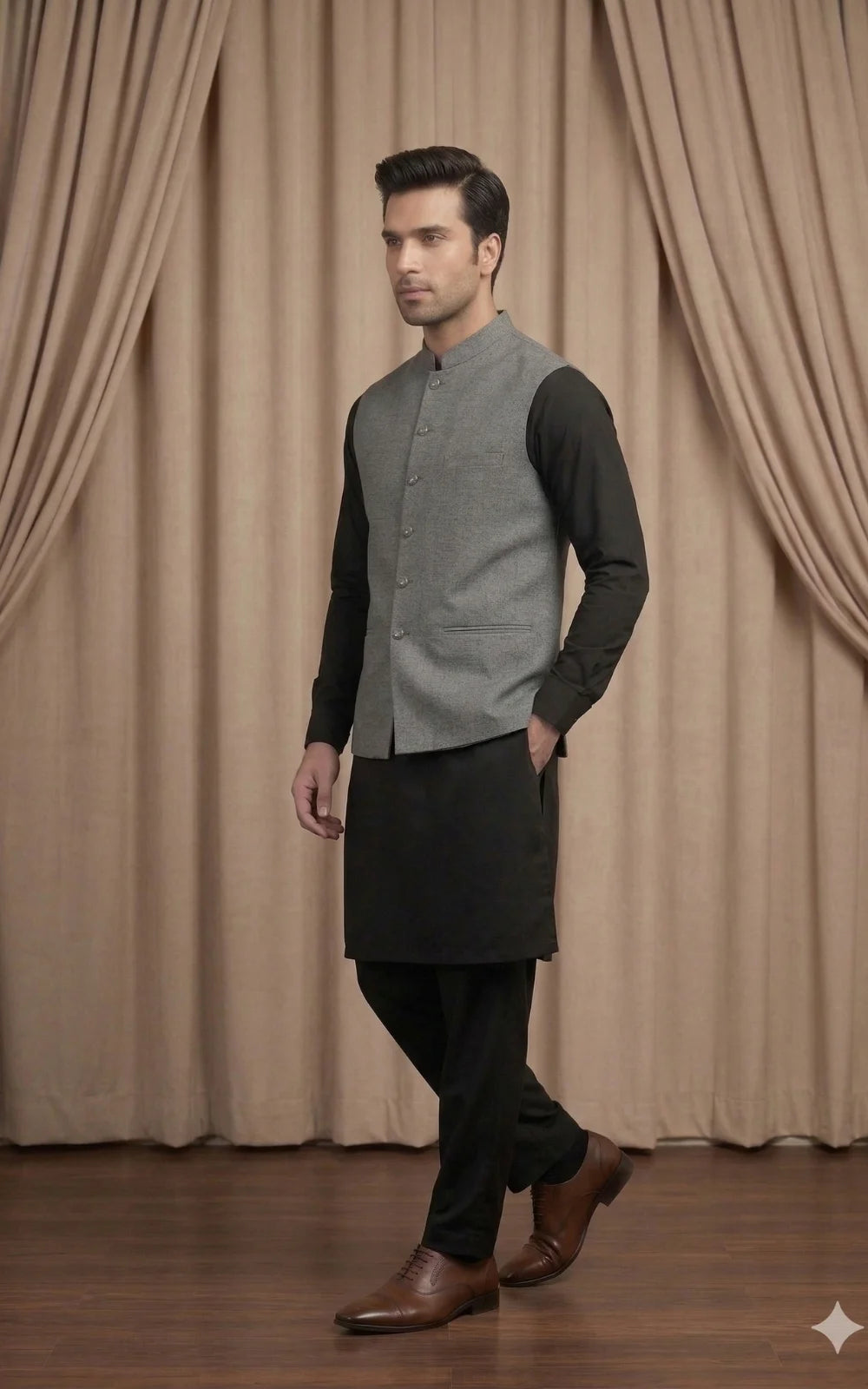 Stone Grey Waistcoat