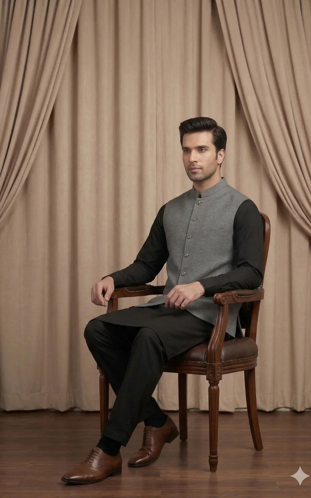 Stone Grey Waistcoat