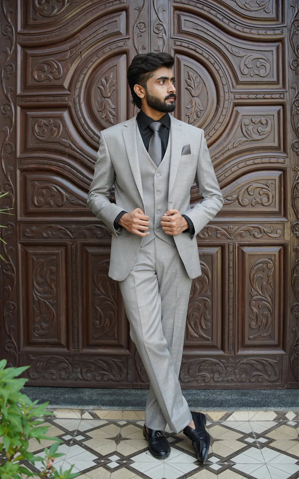 Regal Ash Three-Piece Suit