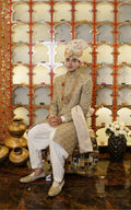 Royal Gold Embroidered Sherwani