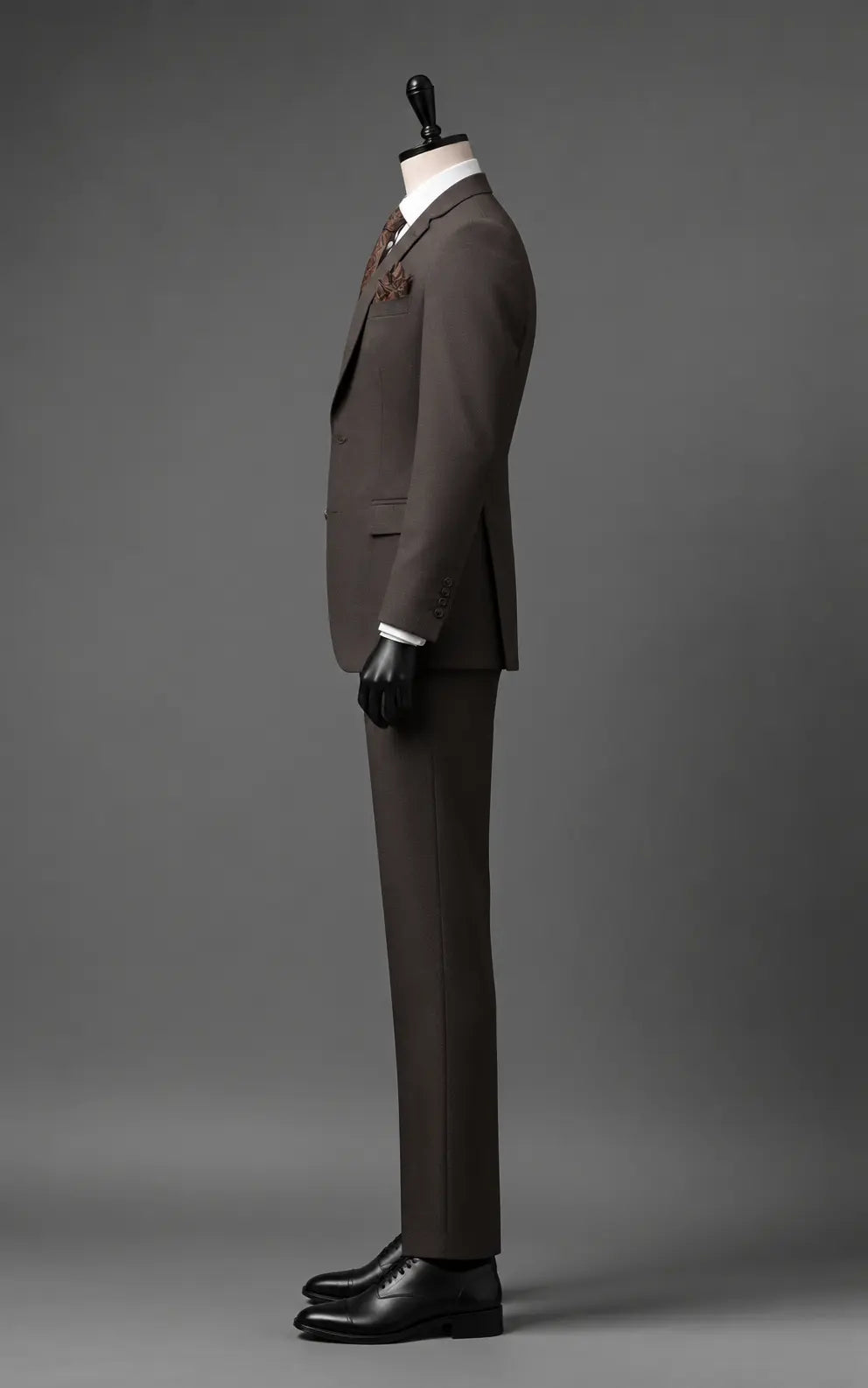 Dark Brown Three Piece Suit