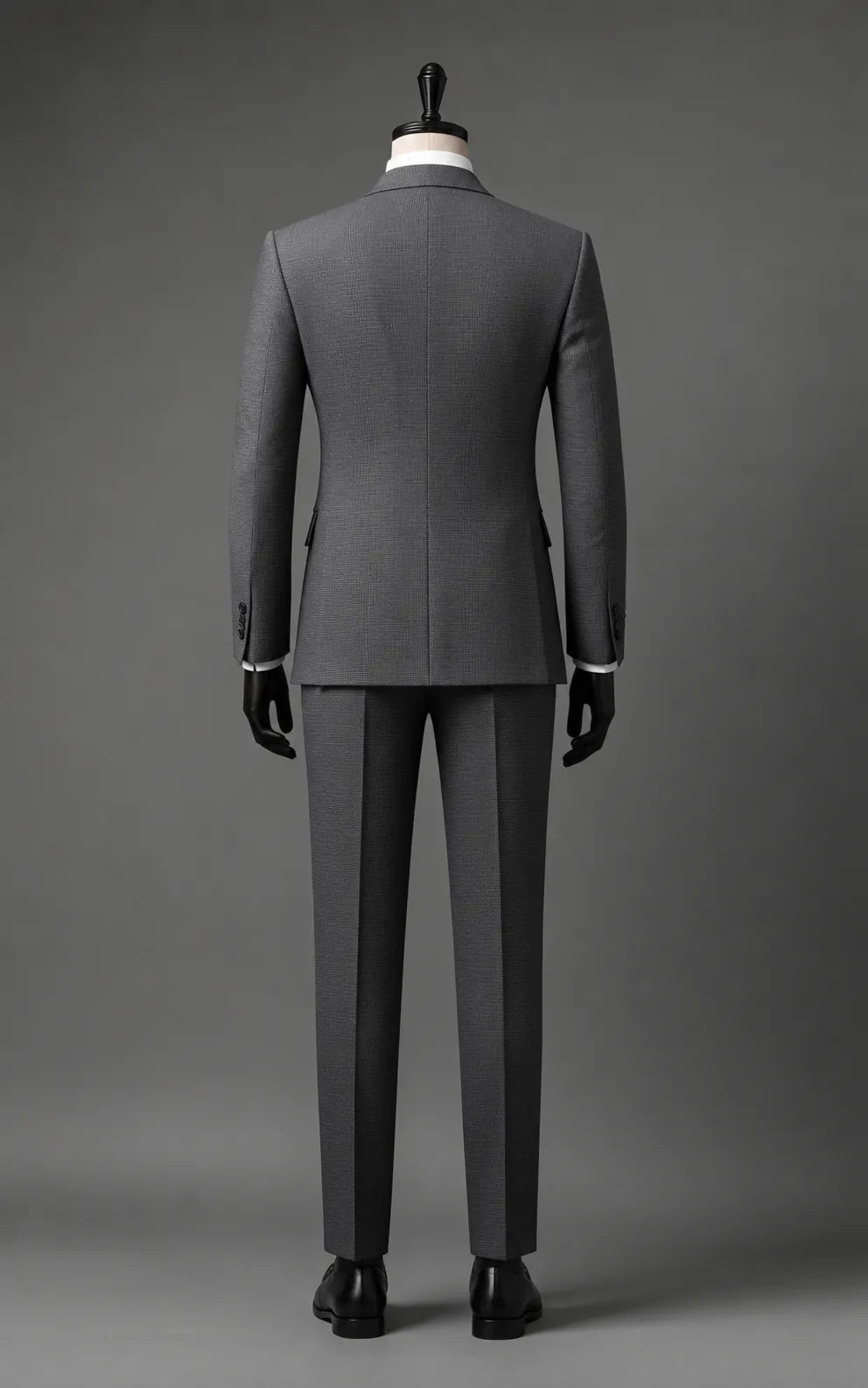 Charcoal Grey Double-Breasted Suit