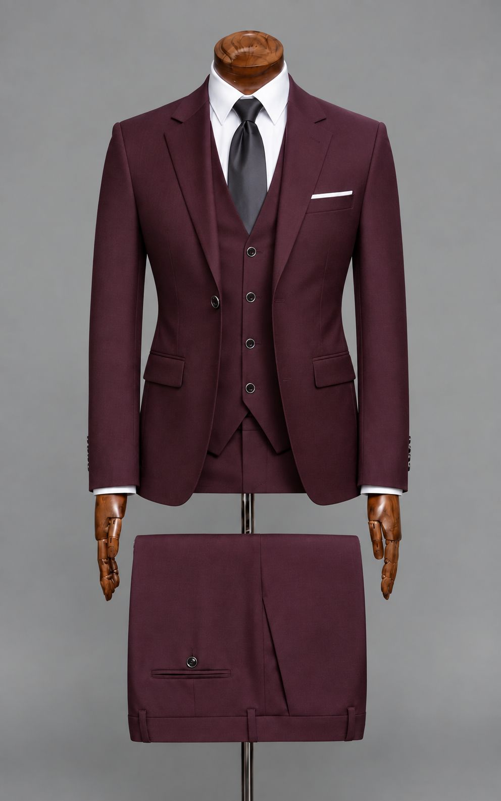 Maroon 3-Piece Suit Customized Article