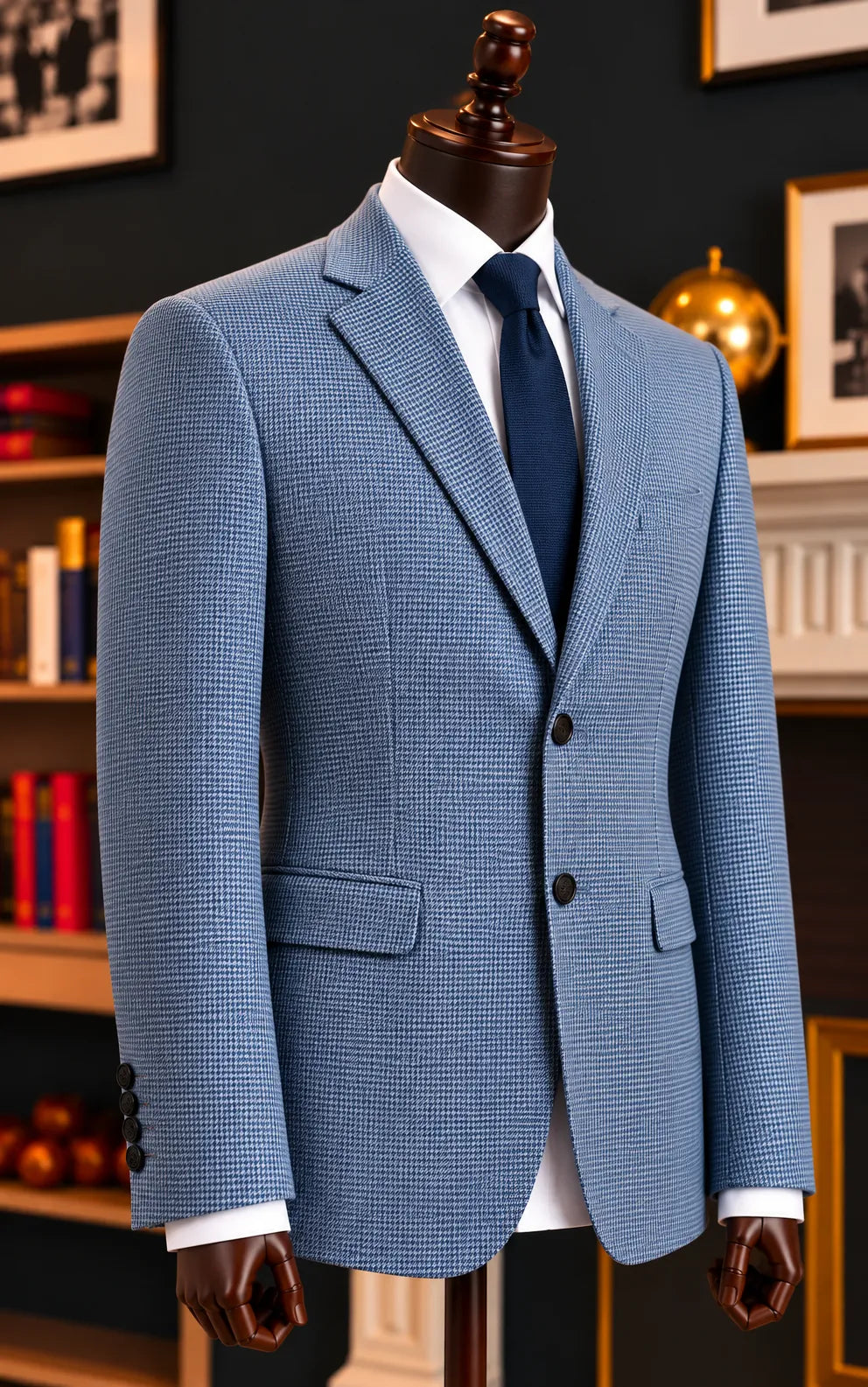 Blue Tropical Tweed Only Casual Coat Last Option
