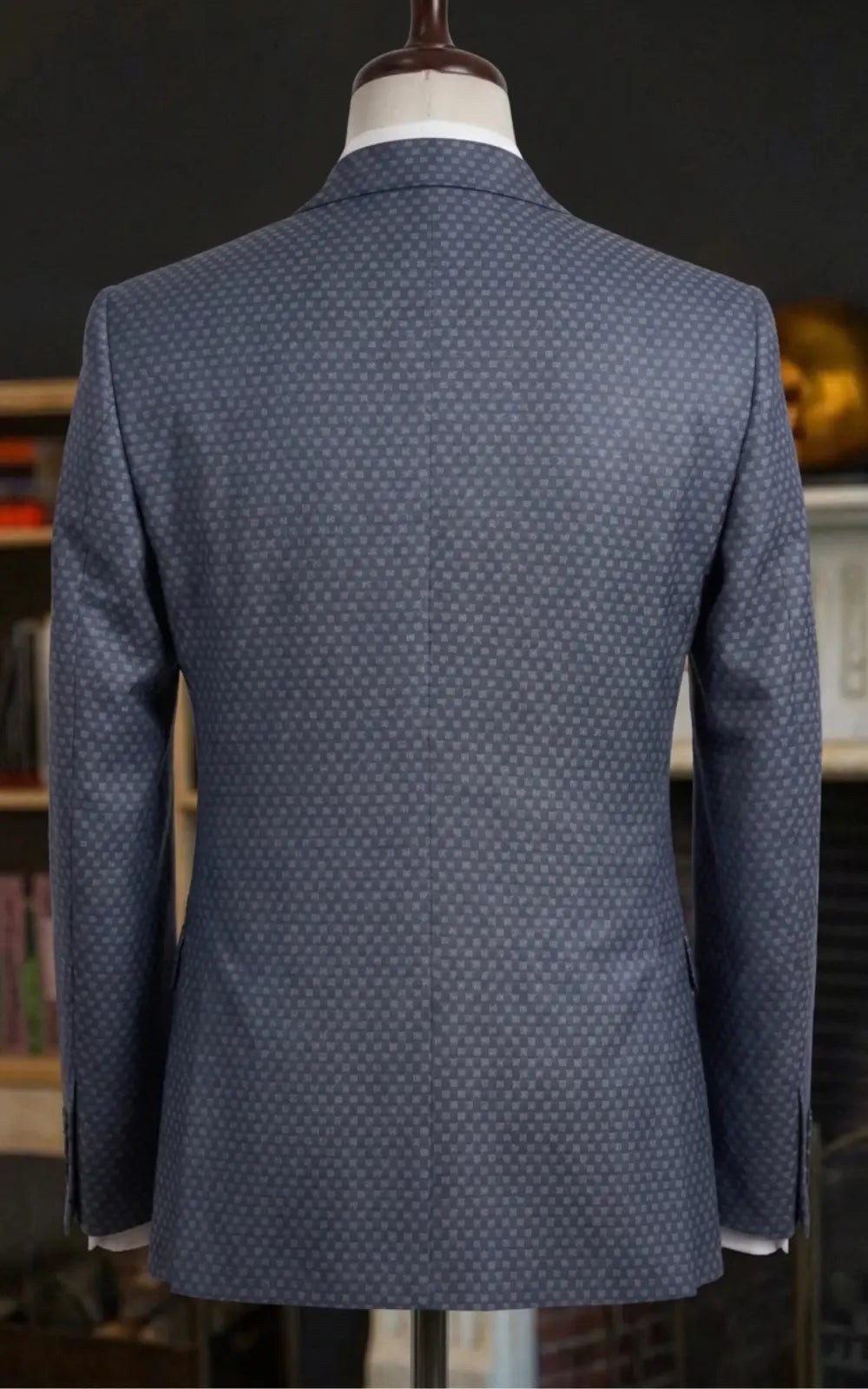 Grey Patterned Tropical Tweed Casual Coat Last Option