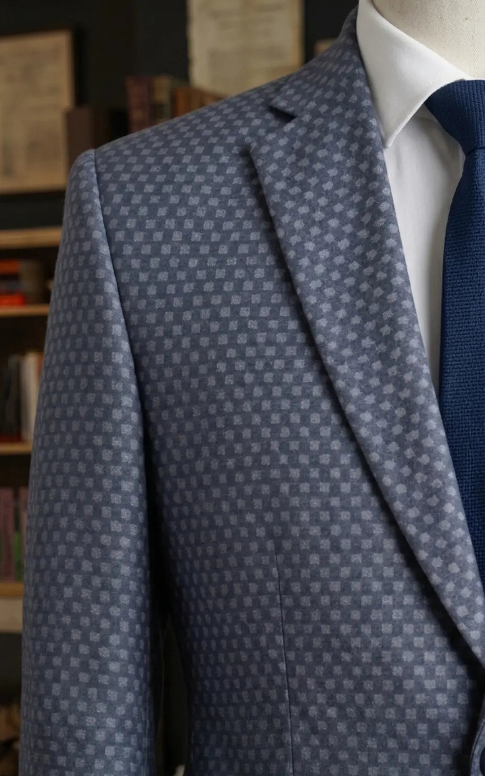 Grey Patterned Tropical Tweed Casual Coat Last Option