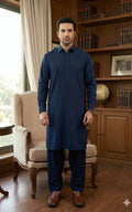 Navy Blue Shalwar Kameez