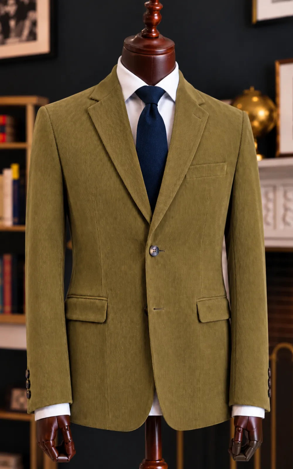 Olive Corduroy Only Casual Coat Last Option