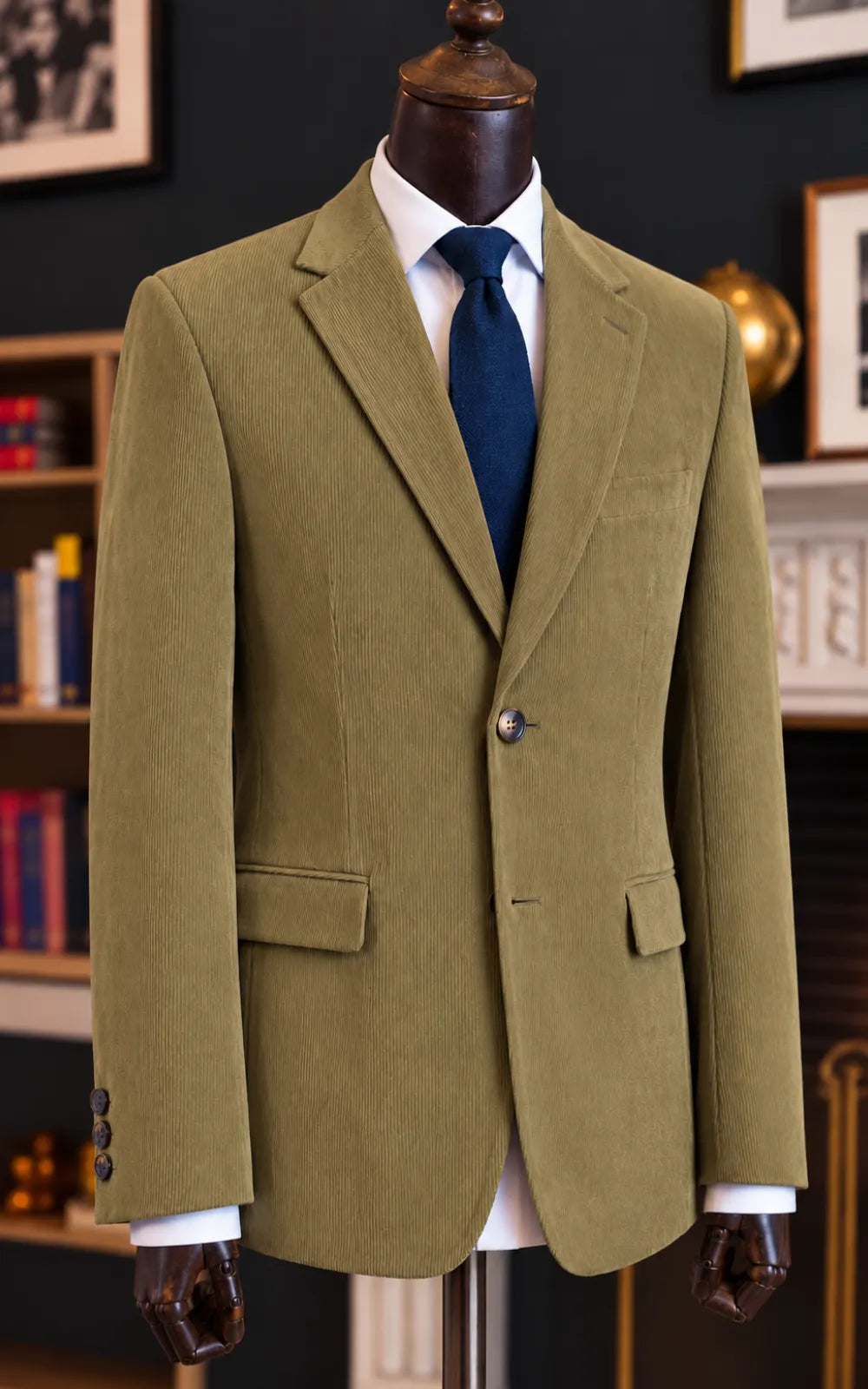 Olive Corduroy Only Casual Coat Last Option