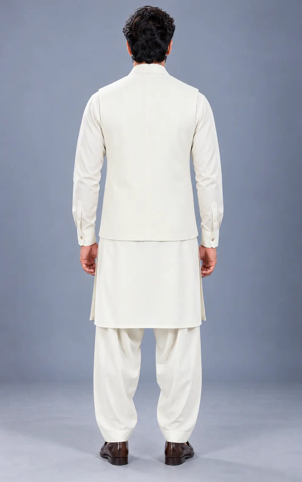 Ivory Customized Shalwar Kameez with Fabric Last Option