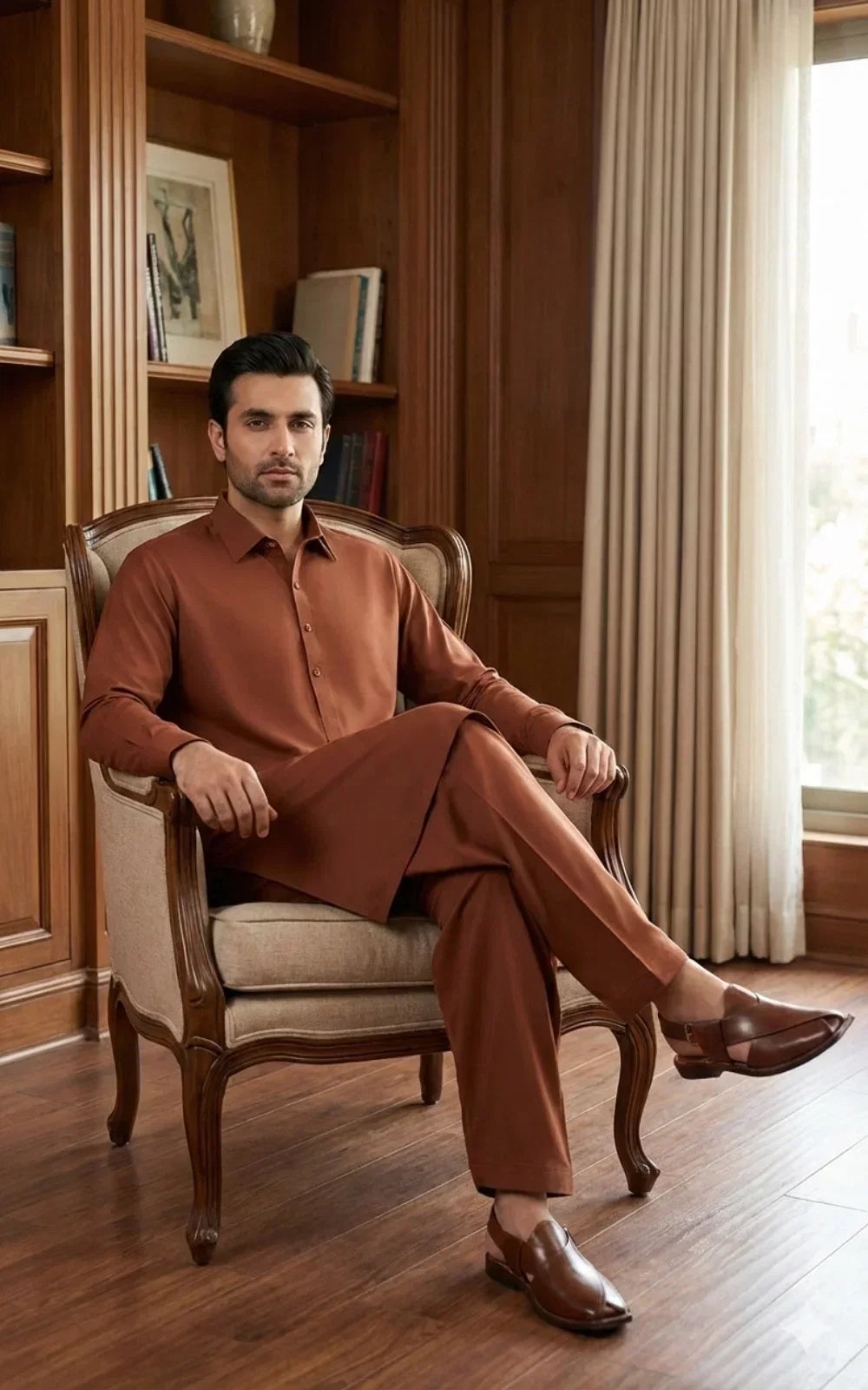 Rust Brown Shalwar Kameez