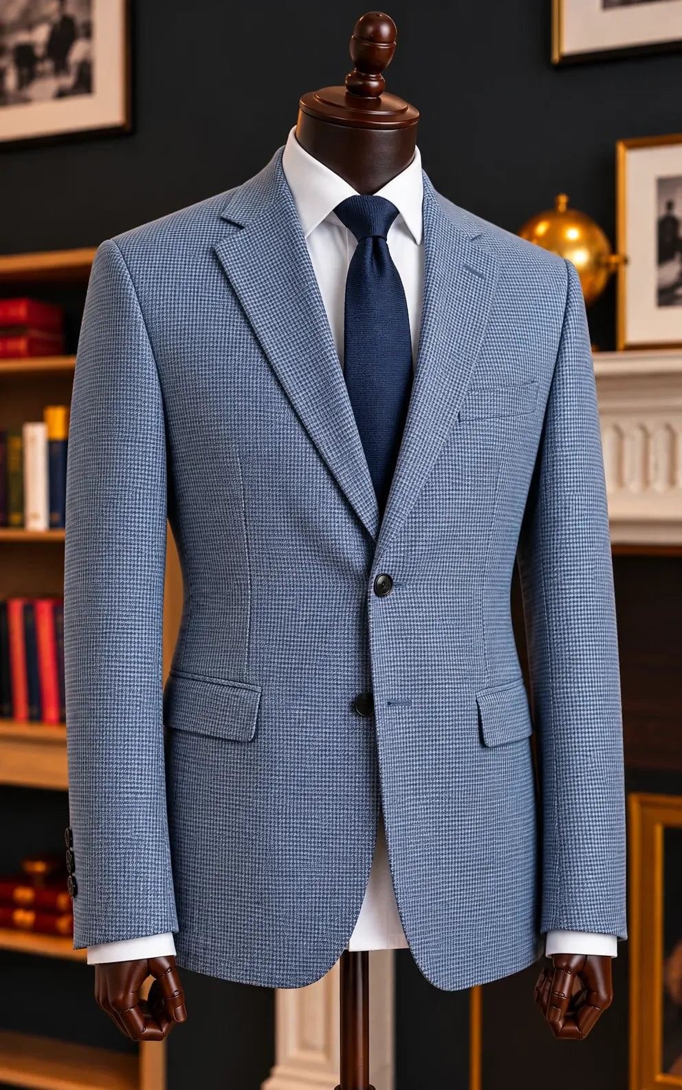 Blue Tropical Tweed Only Casual Coat Last Option