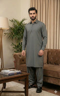 Worsted Grey Shalwar Kameez
