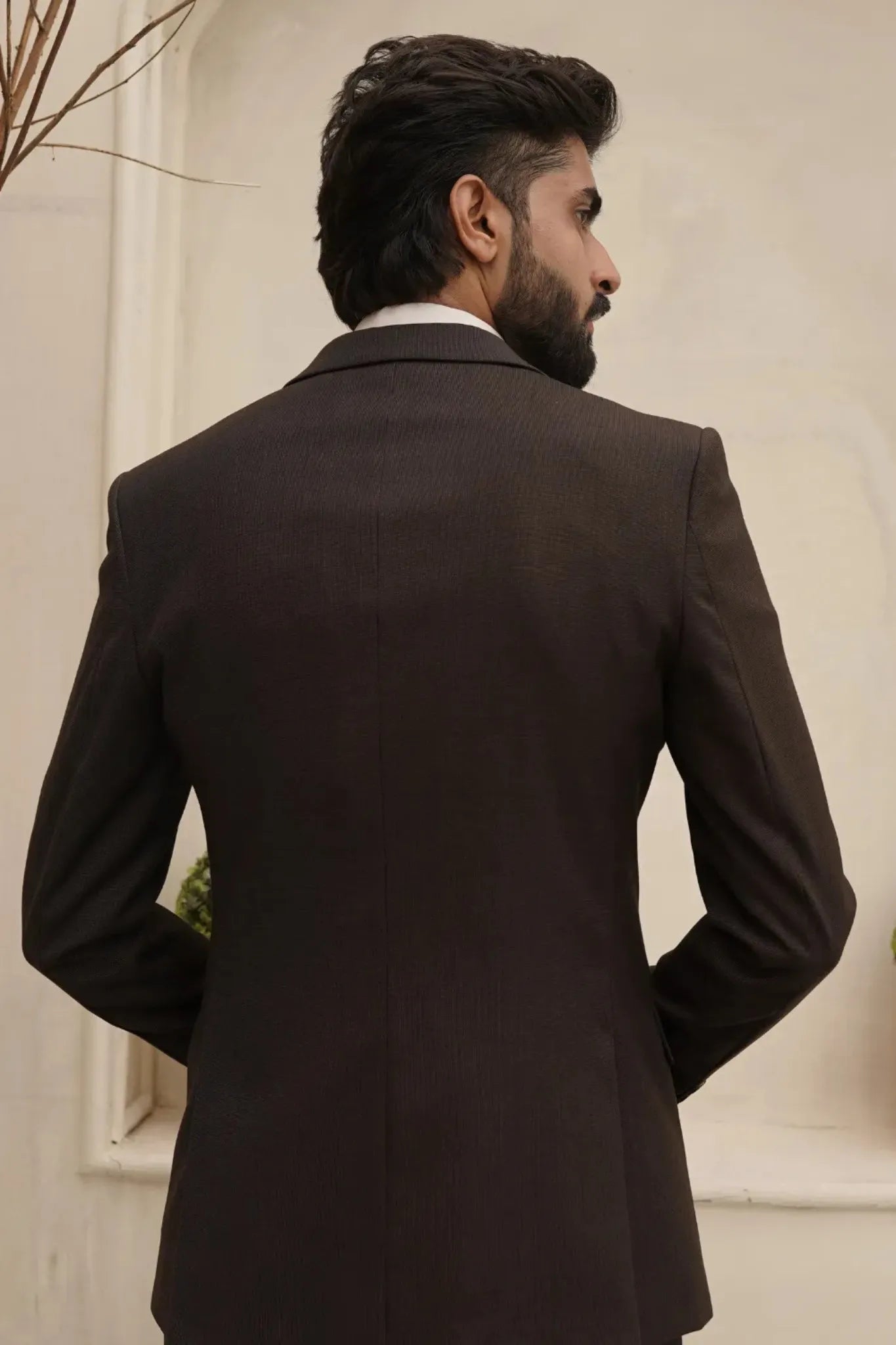 Espresso Charcoal 3-Piece Formal Suit for Men