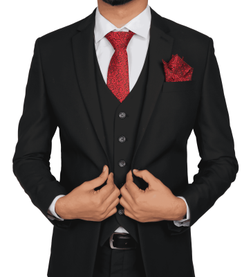 3 Piece Suit Black