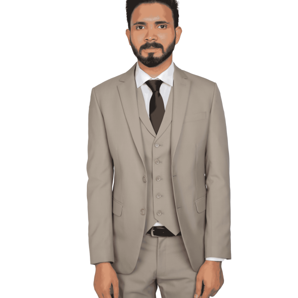 3-Piece Suit light brown