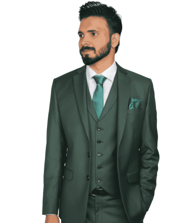 3-Piece Suit green
