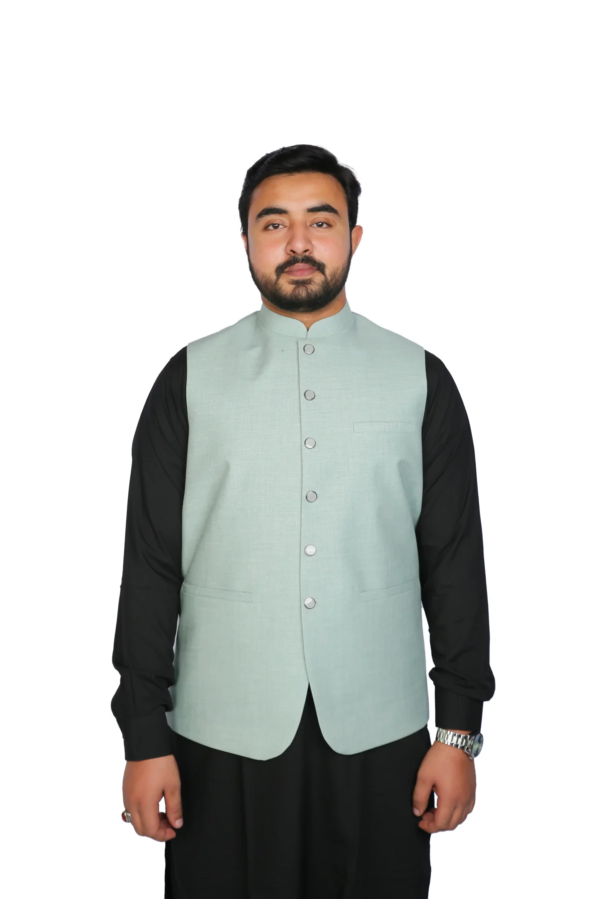 Waist Coat pista green